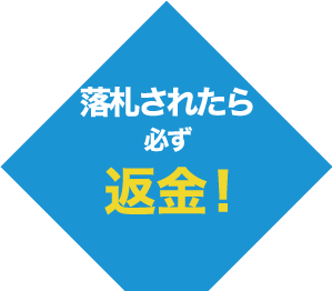 落札されたら必ず返金